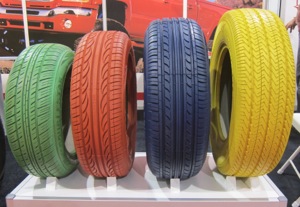 Радужные шины от Doublestar в четырех цветах - красный, желтый, синий и зеленый